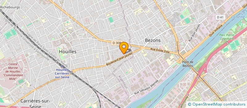 localisation de l'entreprise MONSIEUR MARC GUERLIN  HOUILLES