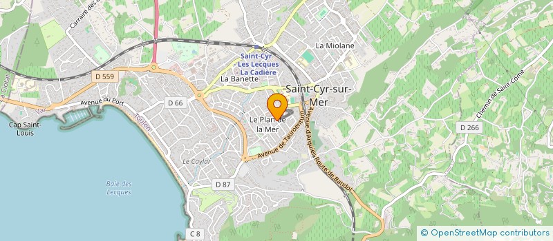localisation de l'entreprise MONSIEUR MARC GUGLIELMACCI à SAINT-CYR-SUR-MER