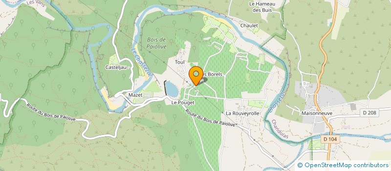 localisation de l'entreprise MONSIEUR MARC GUIGON  BERRIAS ET CASTELJAU