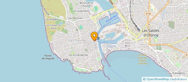 localisation de l'entreprise MONSIEUR MARC GUILBAUD à LES SABLES D'OLONNE