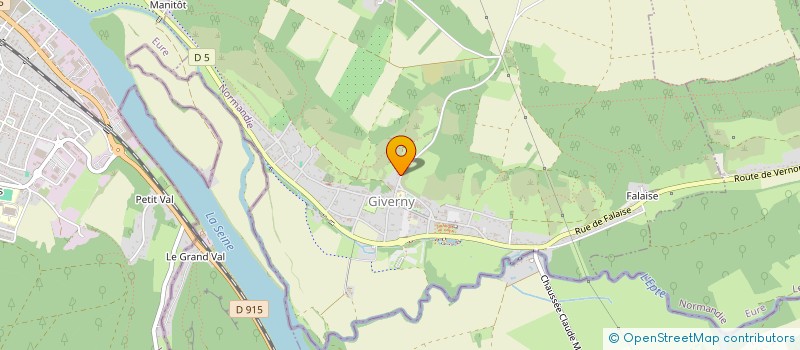 localisation de l'entreprise MONSIEUR MARC GUILLAUME  GIVERNY