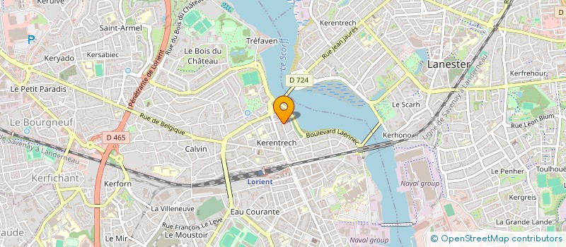 localisation de l'entreprise MONSIEUR MARC GUILLEVIN  LORIENT