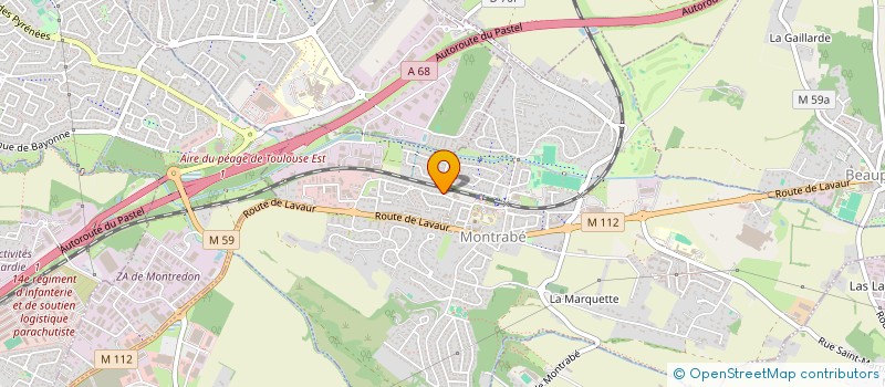 localisation de l'entreprise MONSIEUR MARC GUILLIOU  MONTRABE