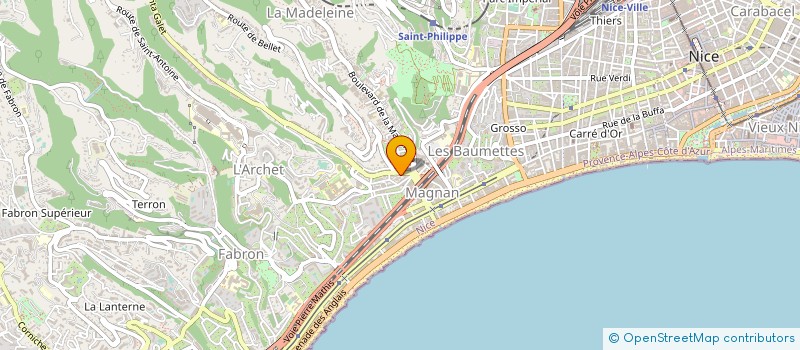 localisation de l'entreprise MONSIEUR MARC GUILLON à NICE