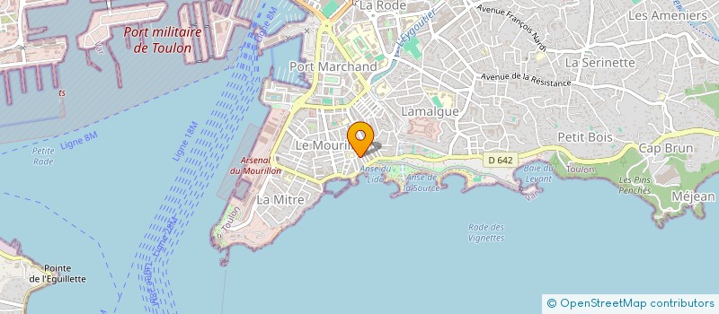 localisation de l'entreprise MONSIEUR MARC GUILLON  TOULON