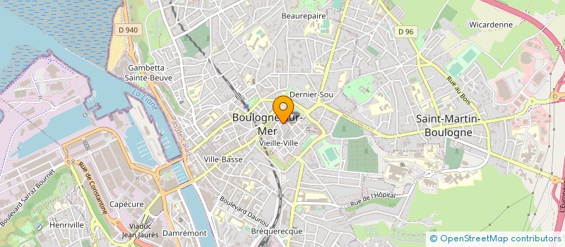 localisation de l'entreprise MONSIEUR MARC GUILLOT DIT SALOMON à BOULOGNE-SUR-MER