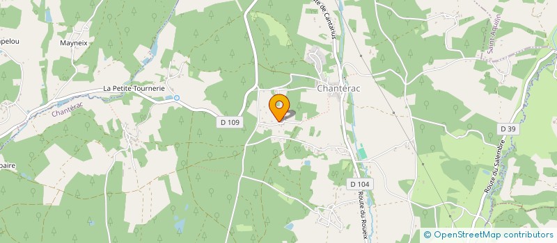 localisation de l'entreprise MONSIEUR MARC GUINABERT  CHANTERAC