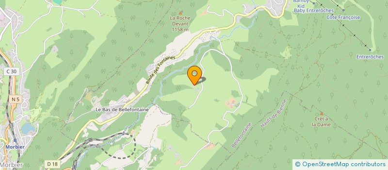 localisation de l'entreprise MONSIEUR MARC GUYON  BELLEFONTAINE