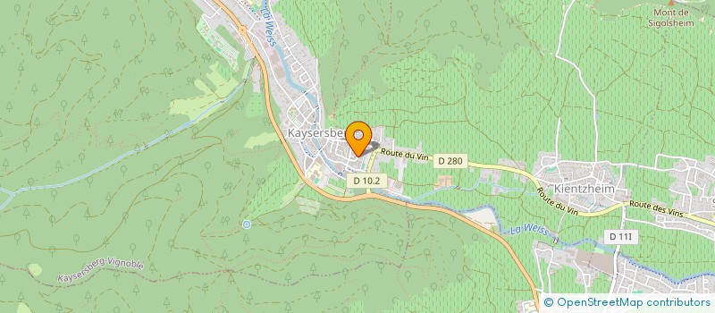 localisation de l'entreprise MONSIEUR MARC HAAS  KAYSERSBERG VIGNOBLE