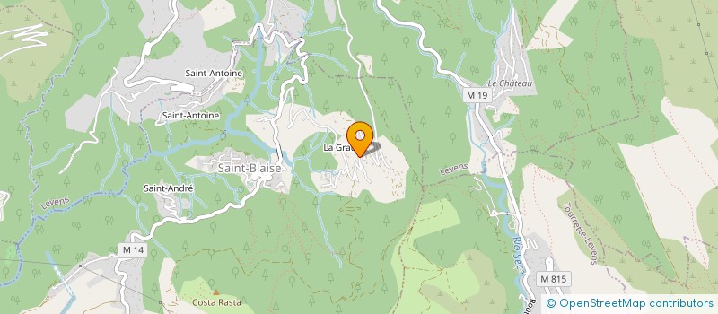 localisation de l'entreprise MONSIEUR MARC HANNART  SAINT-BLAISE