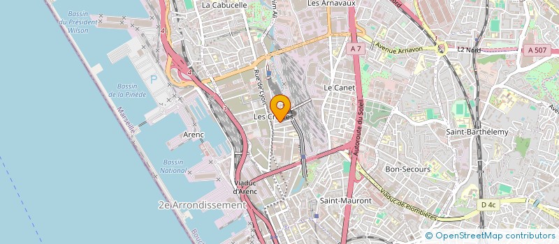 localisation de l'entreprise MONSIEUR MARC HECQUET  MARSEILLE 15