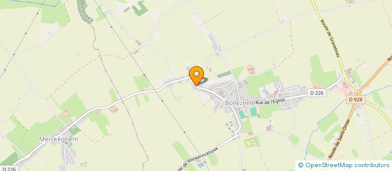 localisation de l'entreprise MONSIEUR MARC HEENS à VOLCKERINCKHOVE