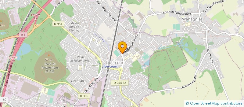 localisation de l'entreprise MONSIEUR MARC HENNERON  LIBERCOURT