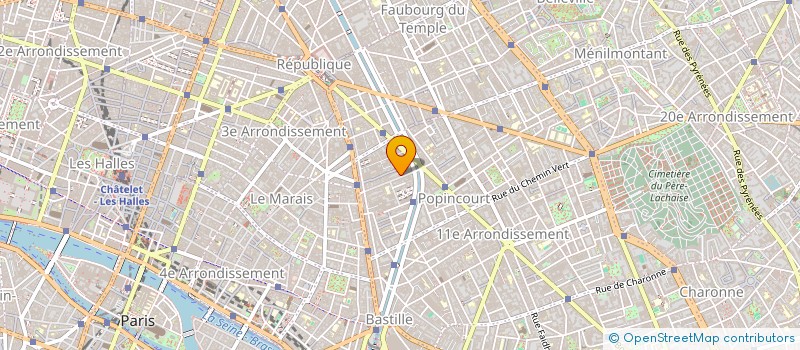 localisation de l'entreprise MONSIEUR MARC-HENRI BACHELIER  PARIS