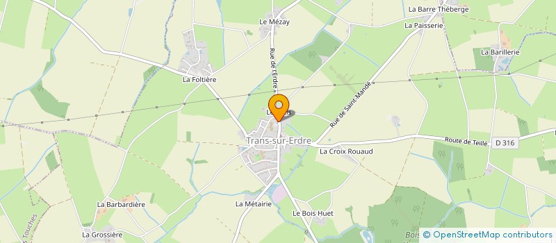 localisation de l'entreprise MONSIEUR MARC-HENRI GUIOT  TRANS-SUR-ERDRE