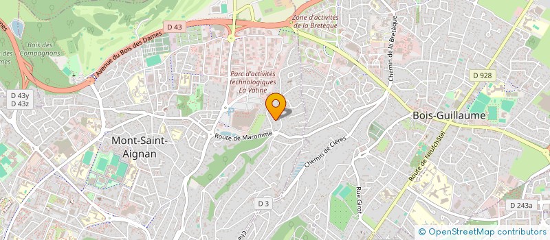 localisation de l'entreprise MONSIEUR MARC HENRI JEAN LECLERCQ  MONT-SAINT-AIGNAN