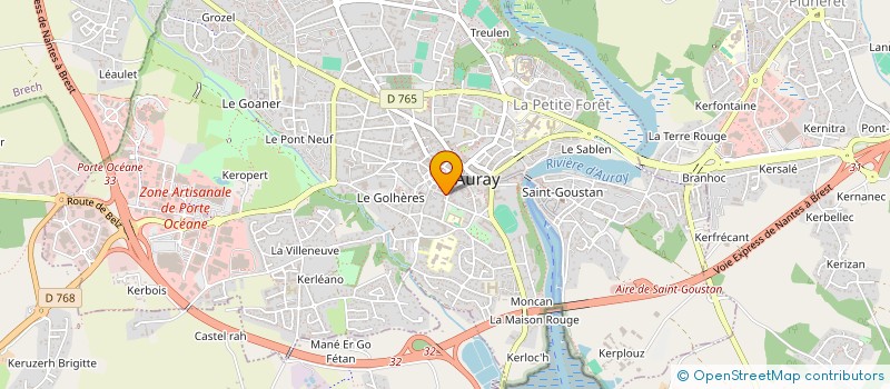 localisation de l'entreprise MONSIEUR MARC HENRIO à AURAY