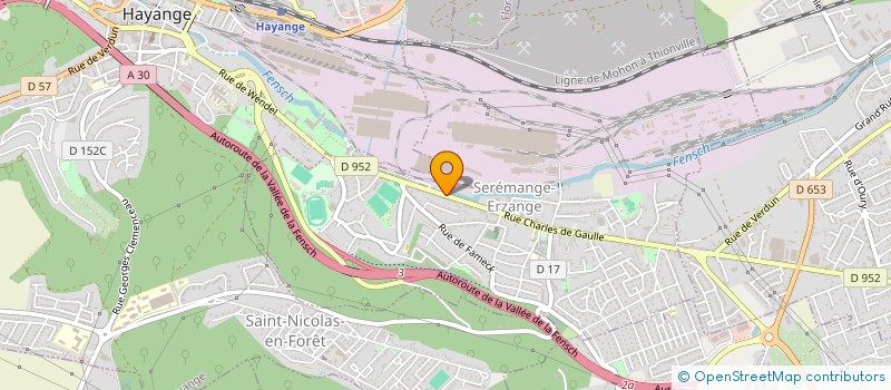 localisation de l'entreprise MONSIEUR MARC HENRY  SEREMANGE-ERZANGE