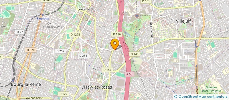 localisation de l'entreprise MONSIEUR MARC HENRY  L'HAY-LES-ROSES