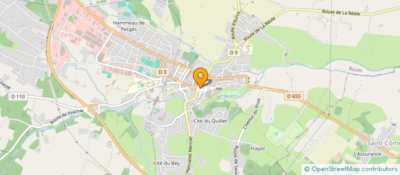 localisation de l'entreprise MONSIEUR MARC HERBER  BAZAS