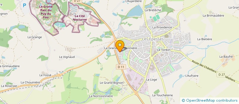 localisation de l'entreprise MONSIEUR MARC HERBRETEAU  LES EPESSES