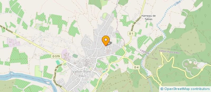 localisation de l'entreprise MONSIEUR MARC HEURTAUX  VALLON-PONT-D'ARC