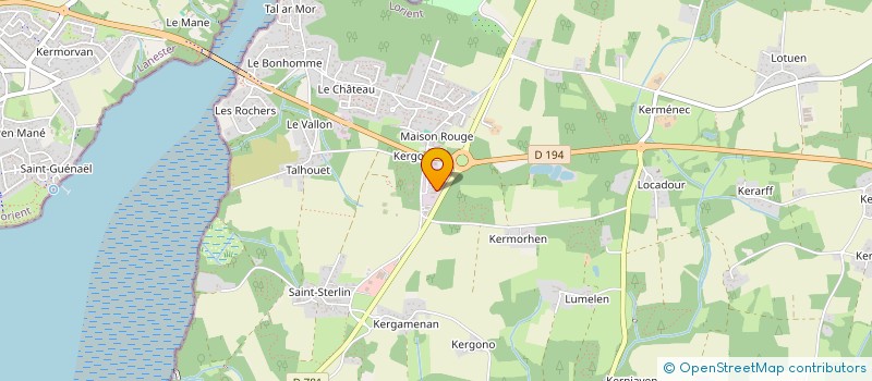 localisation de l'entreprise MONSIEUR MARC HILLION à KERVIGNAC