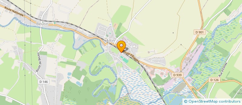 localisation de l'entreprise MONSIEUR MARC HODIN  ATTIN