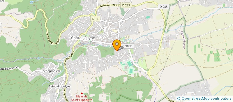 localisation de l'entreprise MONSIEUR MARC HONOREZ  CHATEL-GUYON