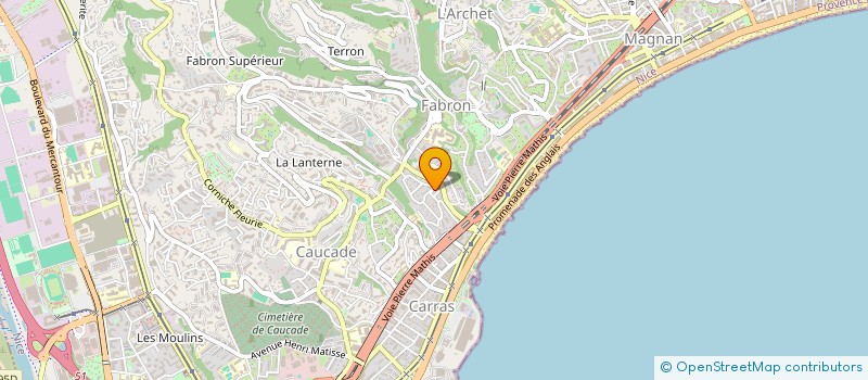 localisation de l'entreprise MONSIEUR MARC HOSPITALIER  NICE