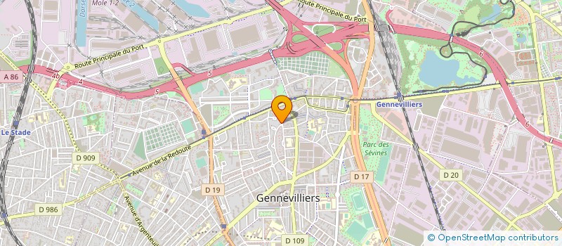 localisation de l'entreprise MONSIEUR MARC HOURSON à GENNEVILLIERS