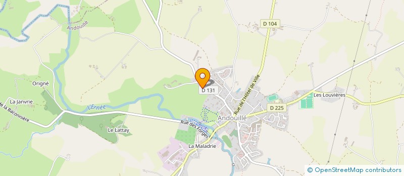 localisation de l'entreprise MONSIEUR MARC HOUSSEAU  ANDOUILLE