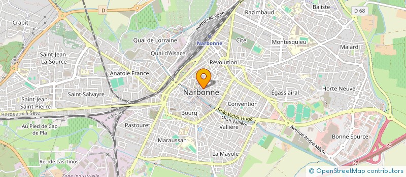 localisation de l'entreprise MONSIEUR MARC HUART à NARBONNE