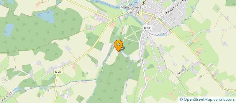 localisation de l'entreprise MONSIEUR MARC HUBERT  MALICORNE SUR SARTHE