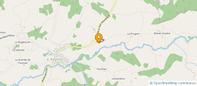 localisation de l'entreprise MONSIEUR MARC HUMEAU  BAGNOLS