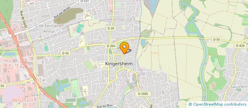 localisation de l'entreprise MONSIEUR MARC HUMPICH  KINGERSHEIM