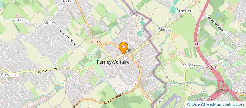 localisation de l'entreprise MONSIEUR MARC HUSSON à FERNEY-VOLTAIRE