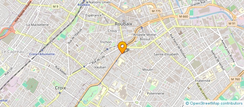 localisation de l'entreprise MONSIEUR MARC IANNARIELLO  ROUBAIX