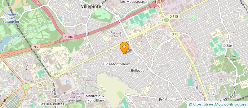 localisation de l'entreprise MONSIEUR MARC INACIO à VILLEPINTE