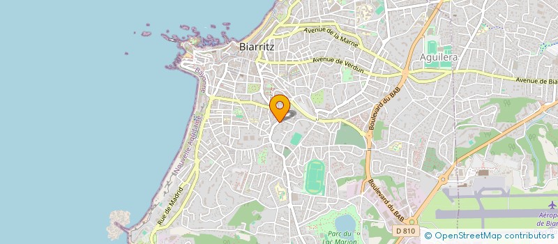 localisation de l'entreprise MONSIEUR MARC IRAGNE  BIARRITZ