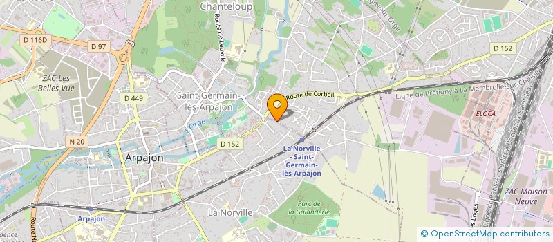 localisation de l'entreprise MONSIEUR MARC ISENBECK à SAINT-GERMAIN-LES-ARPAJON