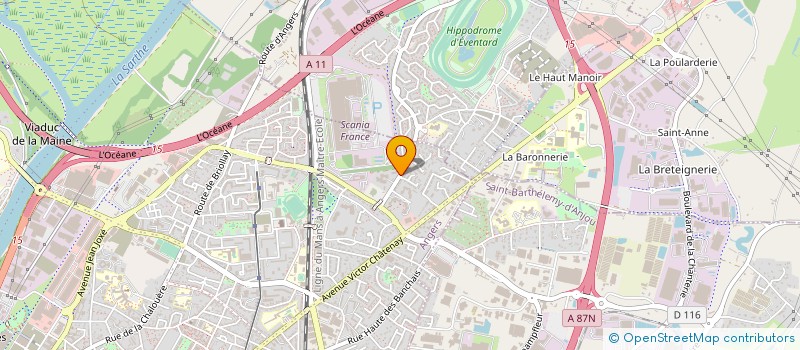 localisation de l'entreprise MONSIEUR MARC JACOLA à ANGERS