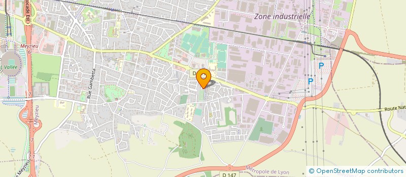 localisation de l'entreprise MONSIEUR MARC JACQUIN  MEYZIEU