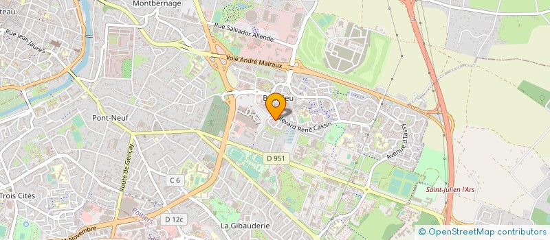 localisation de l'entreprise MONSIEUR MARC JANIN  POITIERS