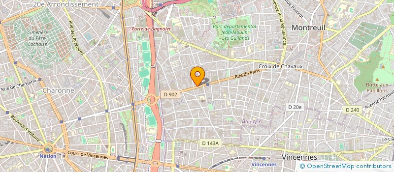 localisation de l'entreprise MONSIEUR MARC JARAUD à MONTREUIL