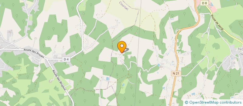 localisation de l'entreprise MONSIEUR MARC JAROUSSIE  SANILHAC