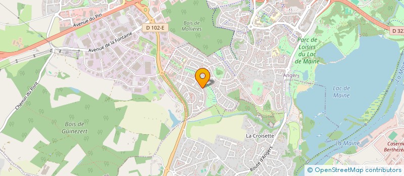 localisation de l'entreprise MONSIEUR MARC JARROSSAY à ANGERS