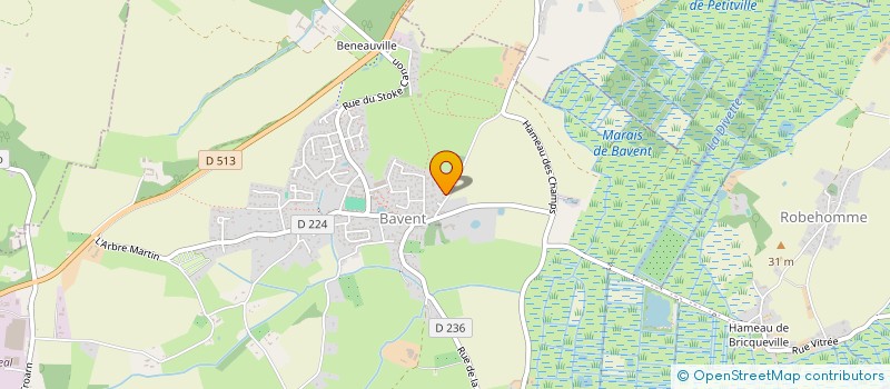 localisation de l'entreprise MONSIEUR MARC JARY  BAVENT