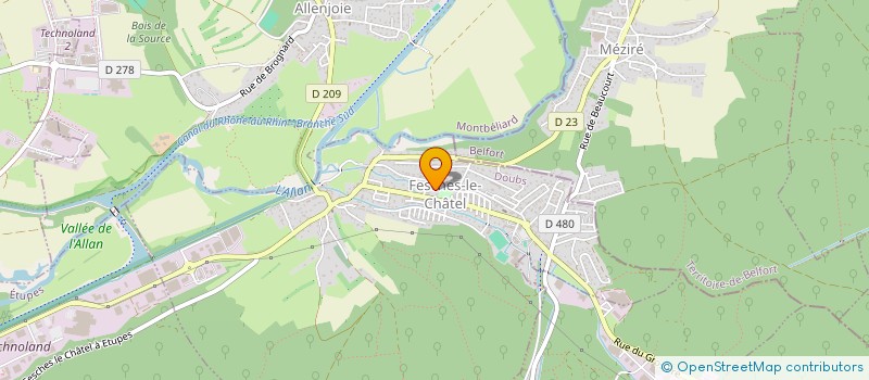 localisation de l'entreprise MONSIEUR MARC JEANDON  FESCHES-LE-CHATEL