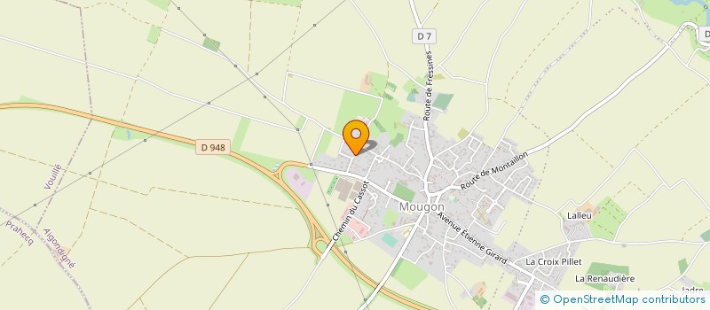 localisation de l'entreprise MONSIEUR MARC JEANNOT  AIGONDIGNE